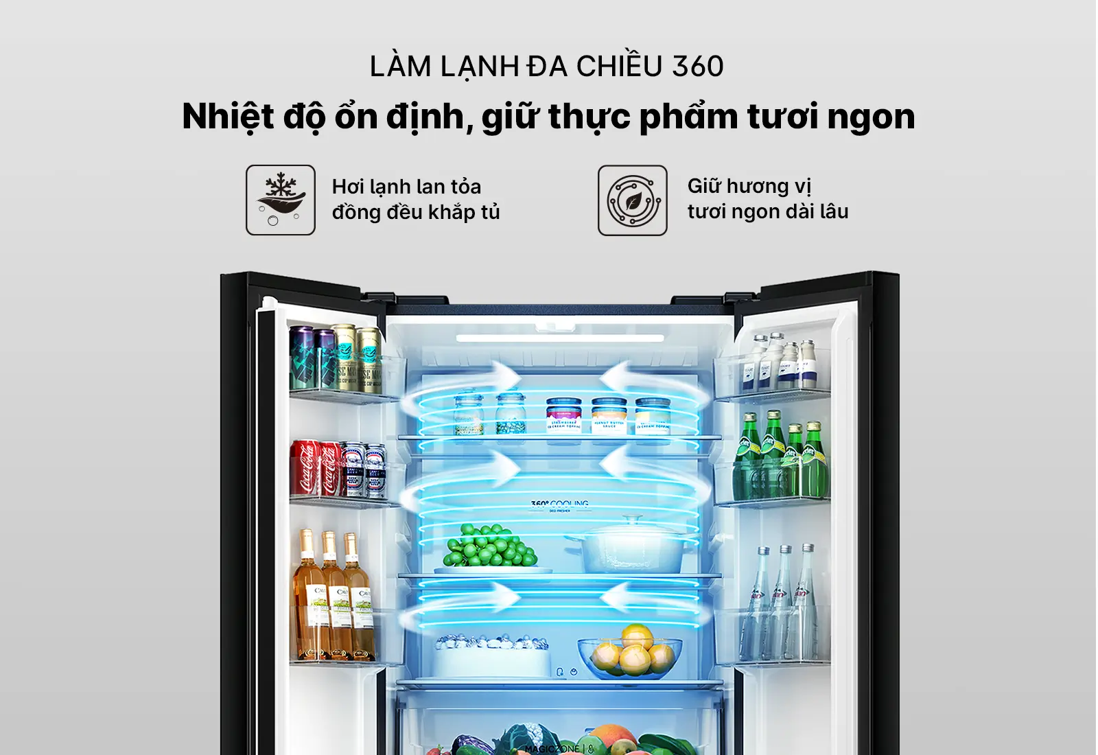 Tủ lạnh Aqua Inverter 410 lít AQR-M466XA(GB) - Ảnh 6