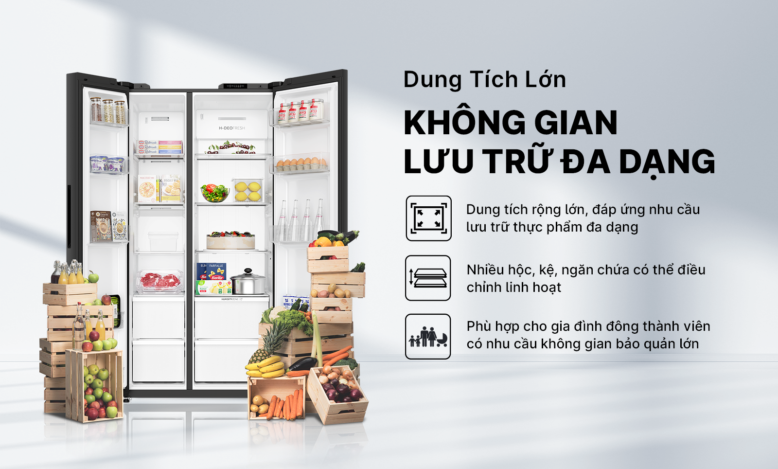 Tủ lạnh Aqua Inverter 646 lít AQR-S682XA(GB) - Ảnh 6
