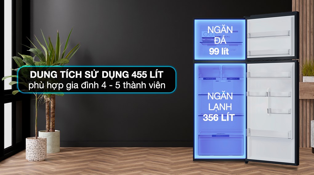 Tủ lạnh Aqua Inverter 455 lít AQR-T518FA(SL) - Ảnh 3