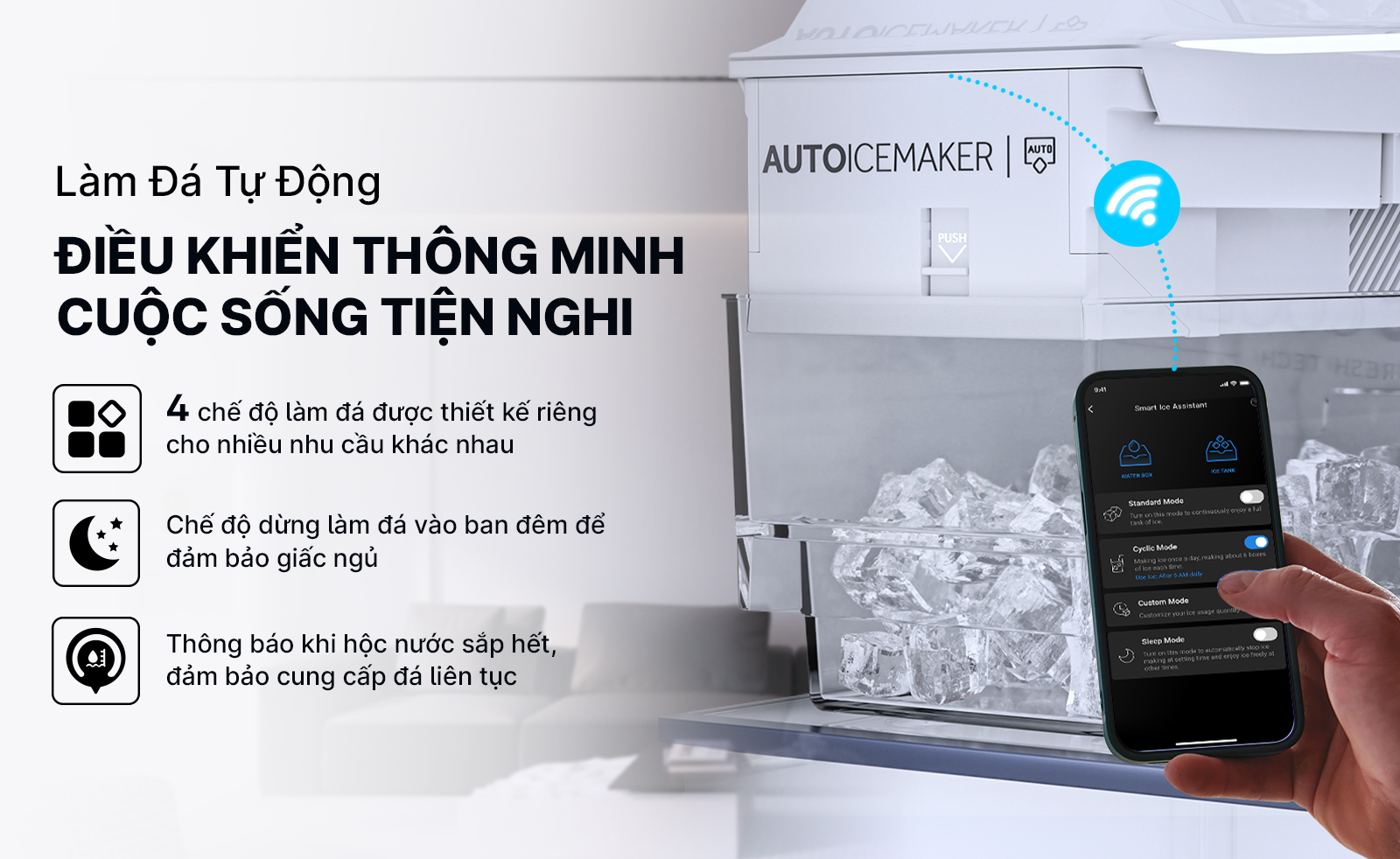 Tủ lạnh Aqua Inverter 455 lít AQR-TA518FA(GL)U1 - Ảnh 3